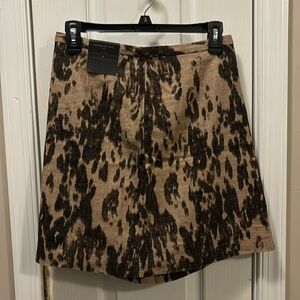 NWT banana republic tan/brown skirt fully lined size 6